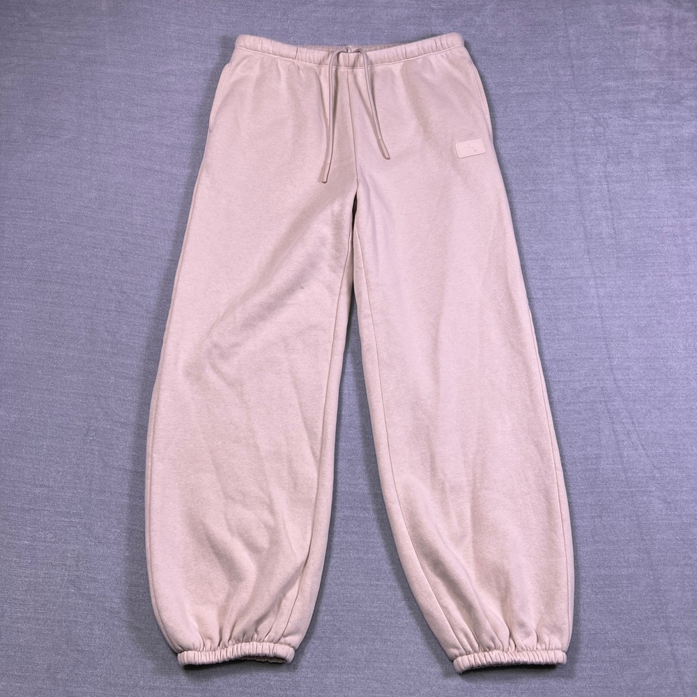 JoyLab Fleece Wide Leg Mid Rise Sweatpants Women Small‎ Light Pink Cotton Blend